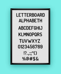 Plastic letters alphabeth