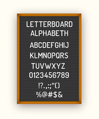 Plastic letters alphabeth