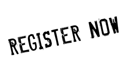 Register Now rubber stamp. Grunge design with dust scratches. Effects can be easily removed for a clean, crisp look. Color is easily changed.