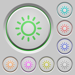 Brightness control push buttons