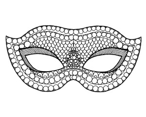 Mardi gras lace mask