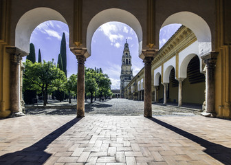 Court of the orange trees,Mosque of Cordova  is part of the Cathedral Mosque of Cordoba, and is undoubtedly the largest and oldest courtyard of the city of the year 786.