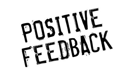 Positive Feedback rubber stamp