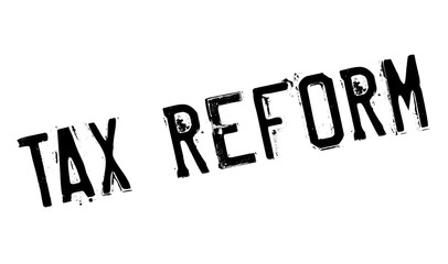 Tax Reform rubber stamp. Grunge design with dust scratches. Effects can be easily removed for a clean, crisp look. Color is easily changed.