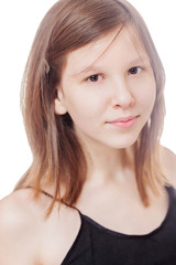 Fototapeta premium teenage girl isolated