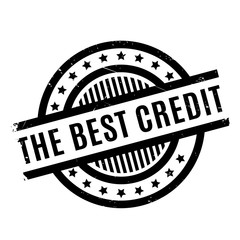The Best Credit rubber stamp. Grunge design with dust scratches. Effects can be easily removed for a clean, crisp look. Color is easily changed.