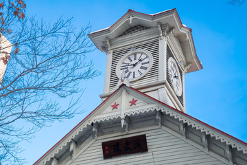 冬の札幌市時計台