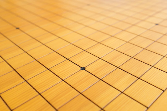 Blnak go game chessboard background in China