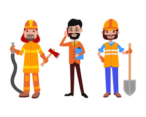 People different professions vector illustration.