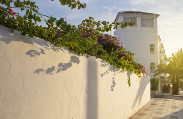 Resort building with traditional andalusian architecture of whit © WH_Pics