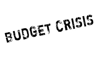 Budget Crisis rubber stamp