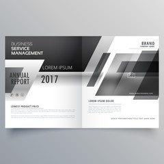 black and white theme stylish magazine booklet page template