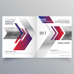 abstract arrow style magazine business brochure design