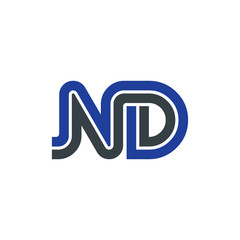 Initial Letter ND Linked Design Logo