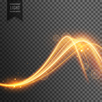 stylish light effect in wave style