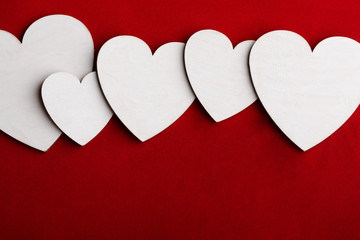 Valentine's Day background with heart. A heart. Love. Romantic background with place for writing. I...
