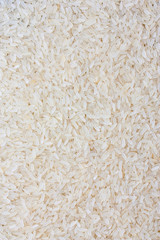 Grains of white parboiled rice, Background