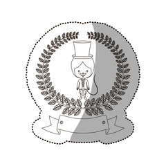 Circus clown cartoon icon vector illustration graphic design