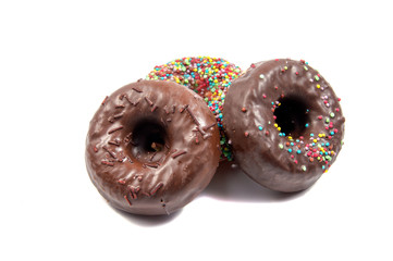 doughnut or donut isolated on white background cutout