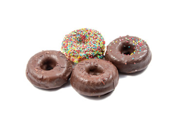 doughnut or donut isolated on white background cutout