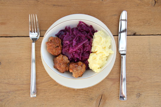 Rotkohl mit P&uuml;ree