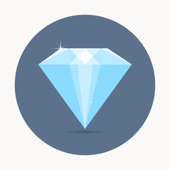 Diamond icon. Vector illustration