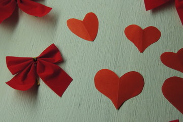 red heart. Background for Valentine's day