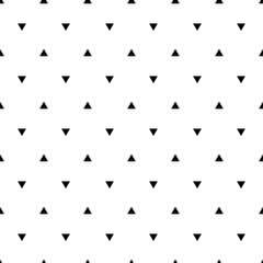 Geometric line monochrome abstract seamless pattern with triangl