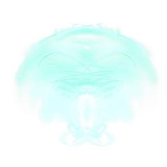 Fantasievoller symmetrischer Hintergrund - eisblau