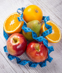 Healthy diet, weight loss - concept of healthy eating.