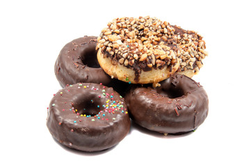 doughnut or donut isolated on white background cutout