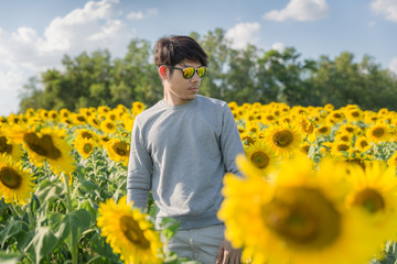 Man With Sunflower
