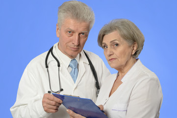 woman and man doctors