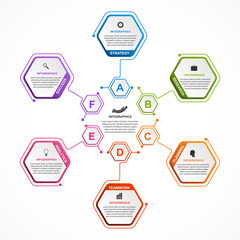 Abstract options infographics template. Infographics for business presentations or information banner.