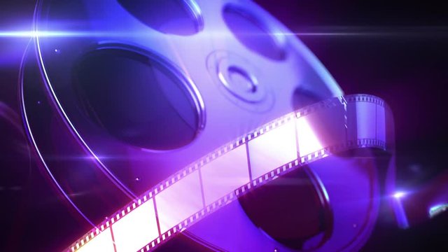 Film Reel Loopable Background. Film reel animation background. This is loopable animation.