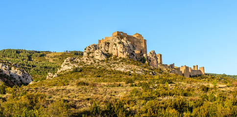 Naklejka na ściany i meble Medieval castle of Loarre, Aragon, Spain