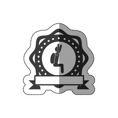 Skydiving extreme sport icon vector illustration graphic design