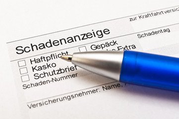 Schadenanzeige Versicherungen