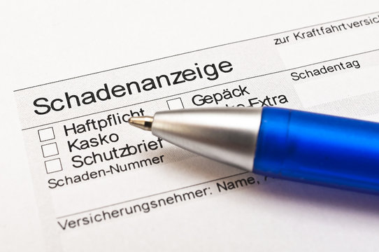 Schadenanzeige Versicherungen