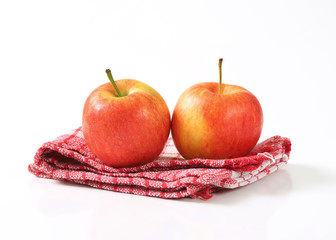 two ripe apples