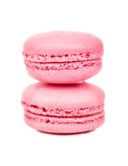 Two pink macaroon