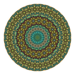 Flower mandala. Vintage decorative elements.