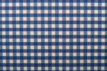 texture of blue checkered napkin