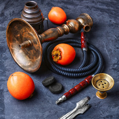 Hookah with persimmon