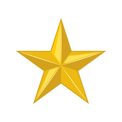 Obraz premium Gold star icon.