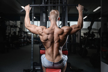 Fototapeta na wymiar back muscle man’s back