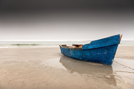 Fishing boat, Paternoster beach, Western Cape.