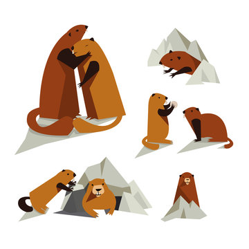 Groundhog Icon Set