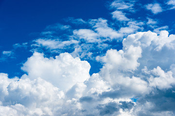 Obraz na płótnie Canvas clouds in the blue sky of Thailand