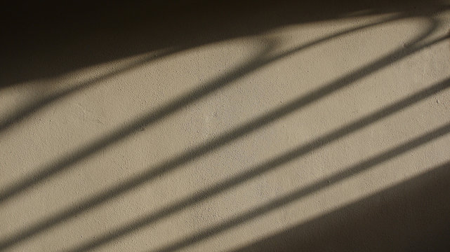 Gate Shadow projected on a Plaster Wall